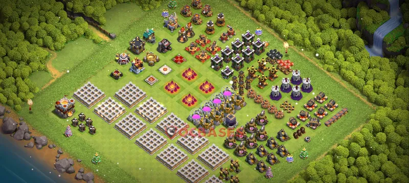Town Hall 11 Base -progress base – Layout id: dbvaz base layout