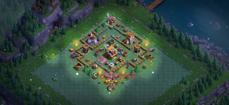 Builder Hall 5 Base -trophy – Layout id: 9jcub base layout, image 1