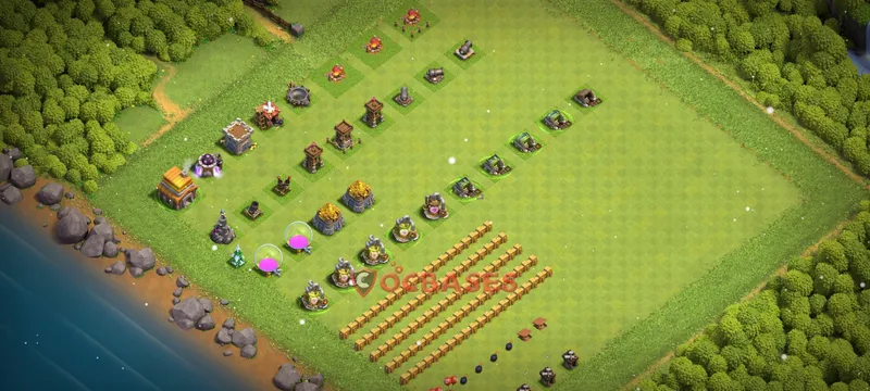 Town Hall 5 Base -progress base – Layout id: l9r44 base layout