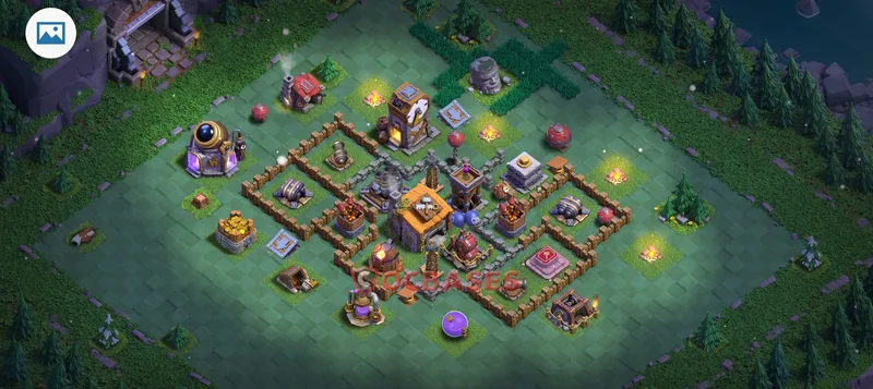 Builder Hall 6 Base -trophy – Layout id: sjevb base layout, image 1