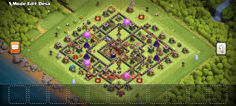 Town Hall 10 Base -fun – Layout id: ywy62 base layout
