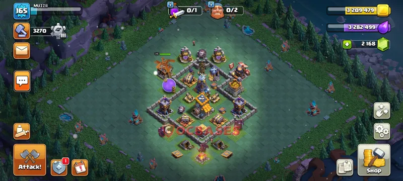 Builder Hall 8 Base -trophy – Layout id: ewzc8 base layout, image 2