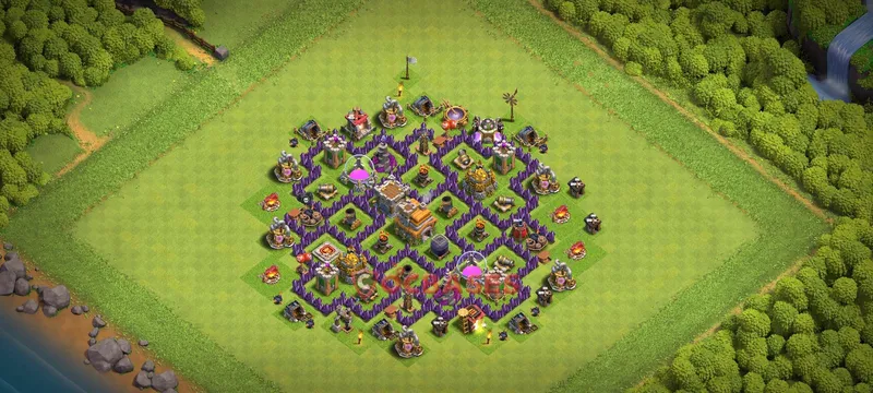 Town Hall 7 Base -war – Layout id: gljc2 base layout