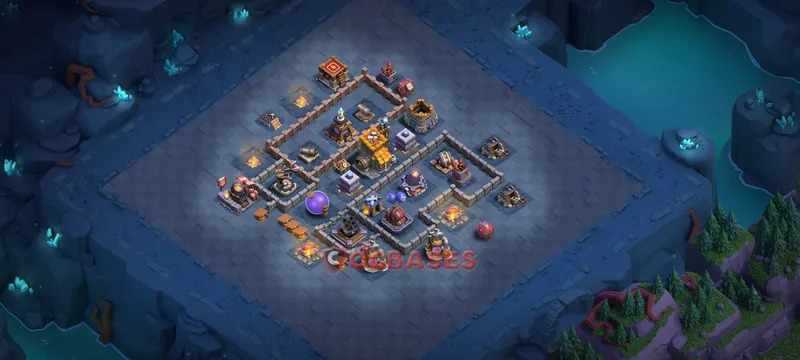 Builder Hall 10 Base -fun – Layout id: 70pdb base layout, image 1