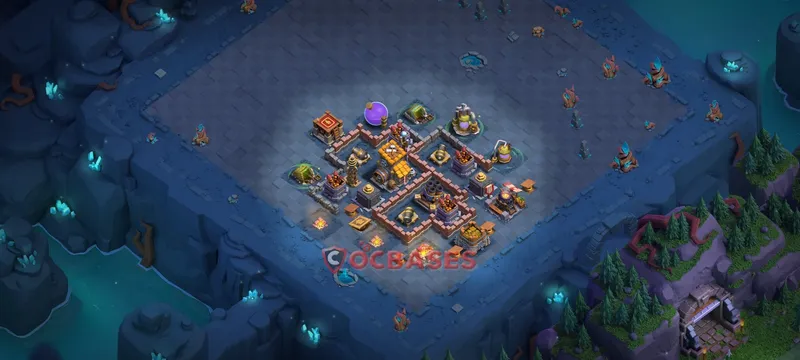 Builder Hall 8 Base -progress base – Layout id: m7fya base layout, image 1