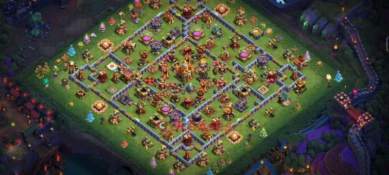 Town Hall 16 Base -farming – Layout id: hnyw2 base layout, image 1