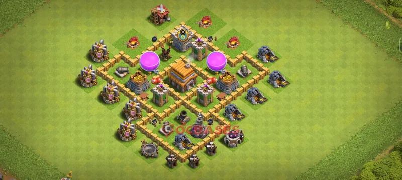 Town Hall 5 Base -farming – Layout id: ghose base layout