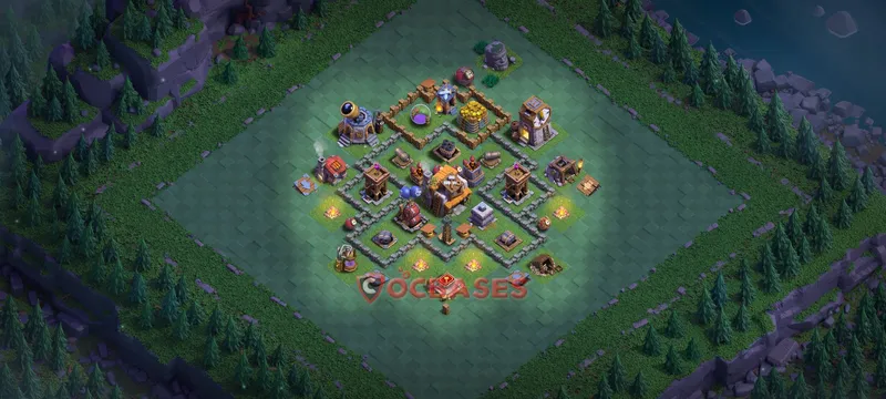 Builder Hall 5 Base -progress base – Layout id: op6gr base layout, image 2