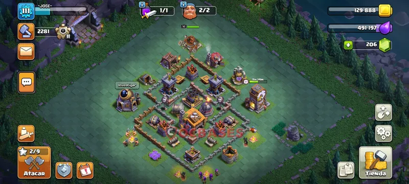 Builder Hall 7 Base -progress base – Layout id: ztr4p base layout