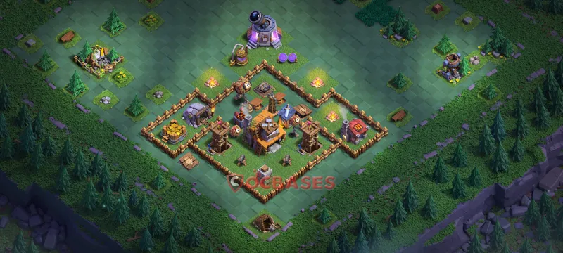 Builder Hall 4 Base -trophy – Layout id: b0t5w base layout