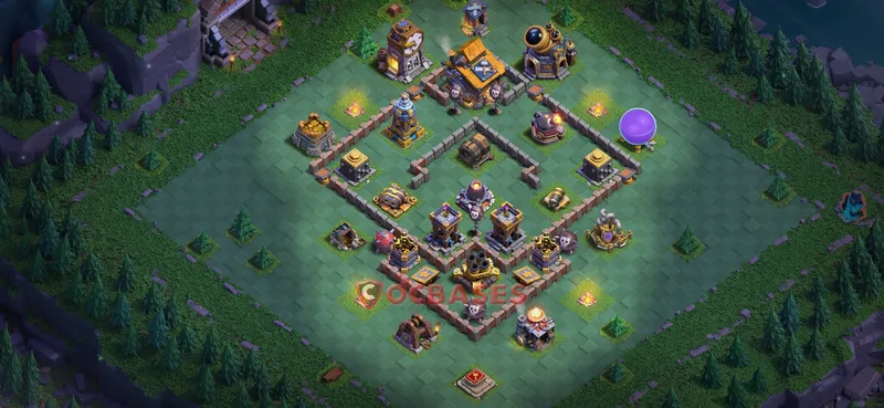 Builder Hall 10 Base -trophy – Layout id: ovod0 base layout, image 1