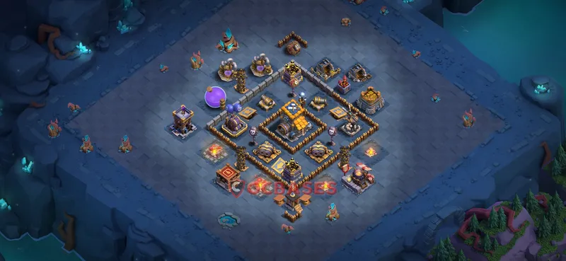 Builder Hall 10 Base -trophy – Layout id: ovod0 base layout, image 2