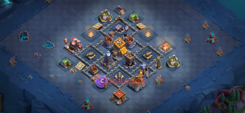 Builder Hall 9 Base -trophy – Layout id: pihm0 base layout, image 1