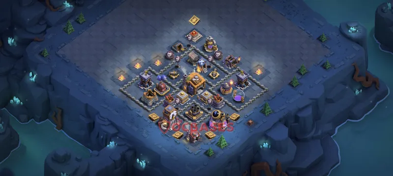 Builder Hall 7 Base -trophy – Layout id: 82sbc base layout, image 2