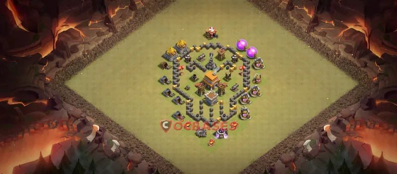 Town Hall 5 Base -fun – Layout id: 448×2 base layout