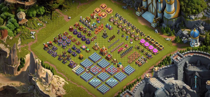 Town Hall 16 Base -progress base – Layout id: ipg29 base layout