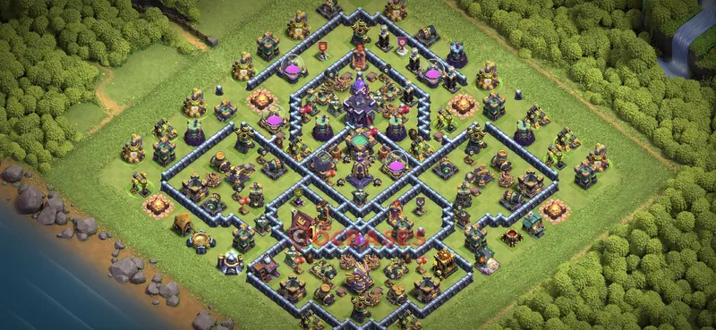 Town Hall 15 Base -hybrid – Layout id: 2zt63 base layout