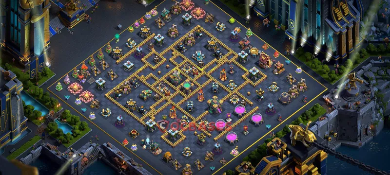 Town Hall 14 Base -trophy – Layout id: 0gky0 base layout, image 2
