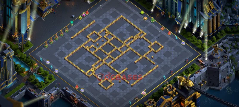 Town Hall 14 Base -trophy – Layout id: 0gky0 base layout, image 1