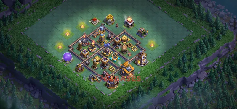 Builder Hall 10 Base -trophy – Layout id: a39ug base layout, image 1