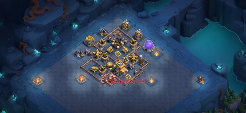 Builder Hall 10 Base -trophy – Layout id: a39ug base layout, image 2
