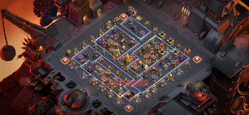 Town Hall 16 Base -cwl – Layout id: 5d3lh base layout