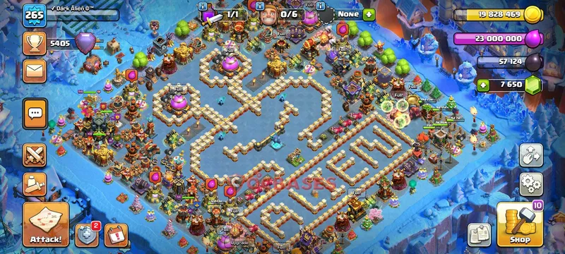 Town Hall 17 Base -fun – Layout id: 3b8rj base layout