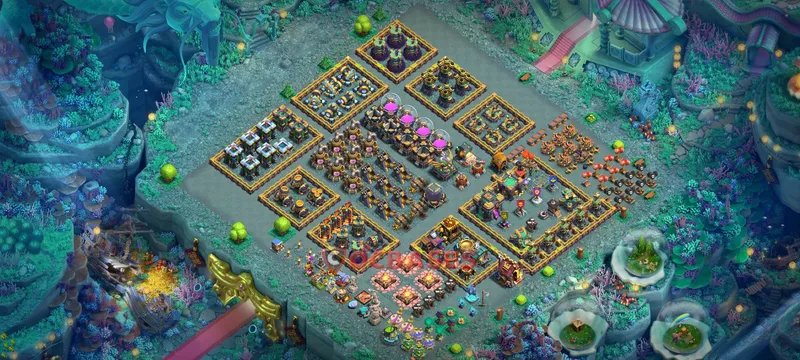 Town Hall 14 Base -progress base – Layout id: 28f0a base layout