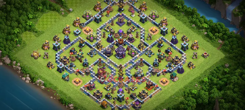 Town Hall 15 Base -war – Layout id: v086m base layout
