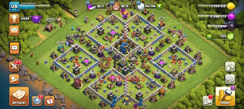 Town Hall 12 Base -trophy – Layout id: okle3 base layout