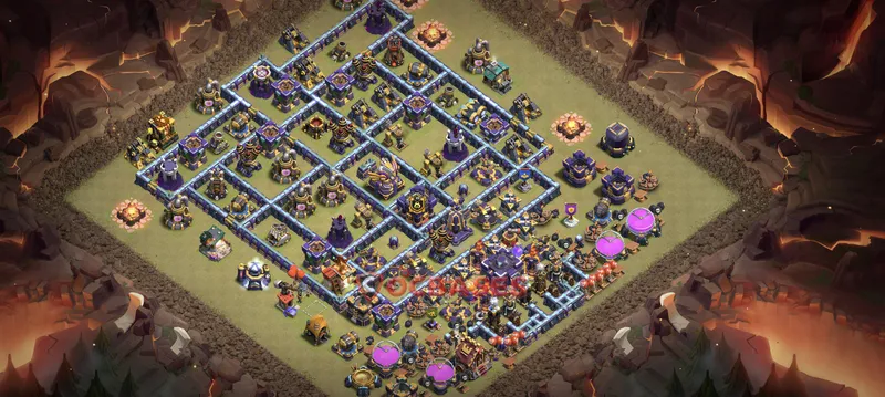 Town Hall 15 Base -trophy – Layout id: ya4ag base layout