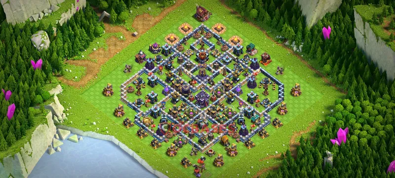 Town Hall 15 Base -war – Layout id: p9f0s base layout