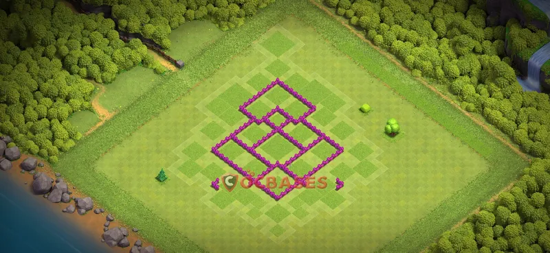 Town Hall 6 Base -war – Layout id: bztoc base layout, image 2