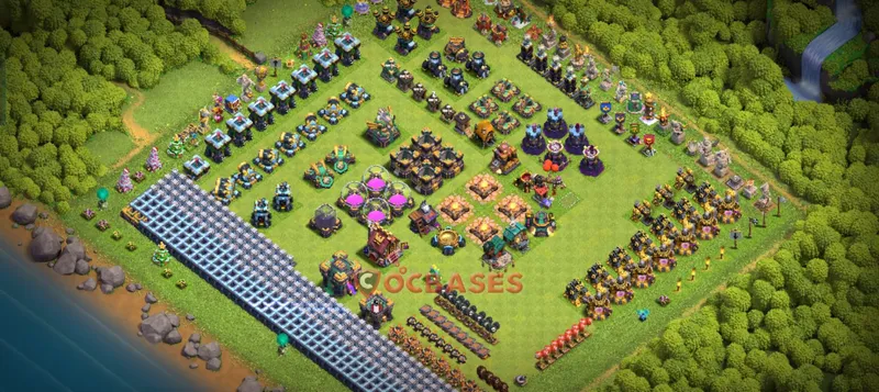 Town Hall 14 Base -progress base – Layout id: 9pnln base layout