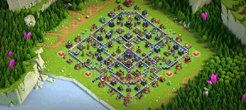 Town Hall 15 Base -war – Layout id: 15yxs base layout