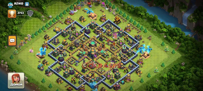 Town Hall 14 Base -farming – Layout id: wke19 base layout