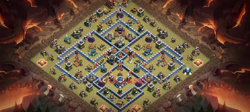 Town Hall 13 Base -war – Layout id: jgxqm base layout