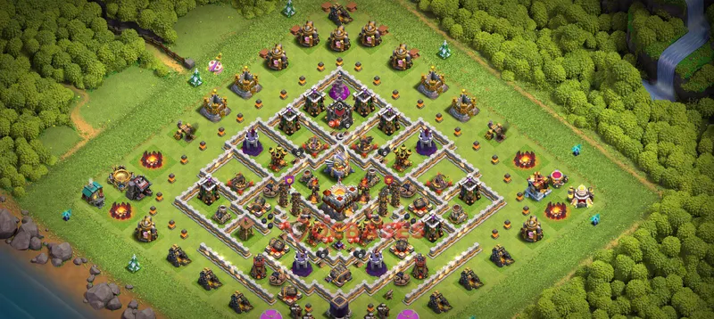 Town Hall 11 Base -war – Layout id: 7h06j base layout