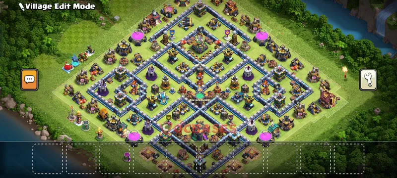Town Hall 14 Base -cwl – Layout id: 5tujt base layout