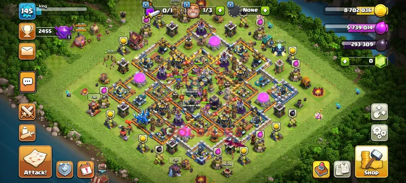 Town Hall 14 Base -hybrid – Layout id: ay7ko base layout