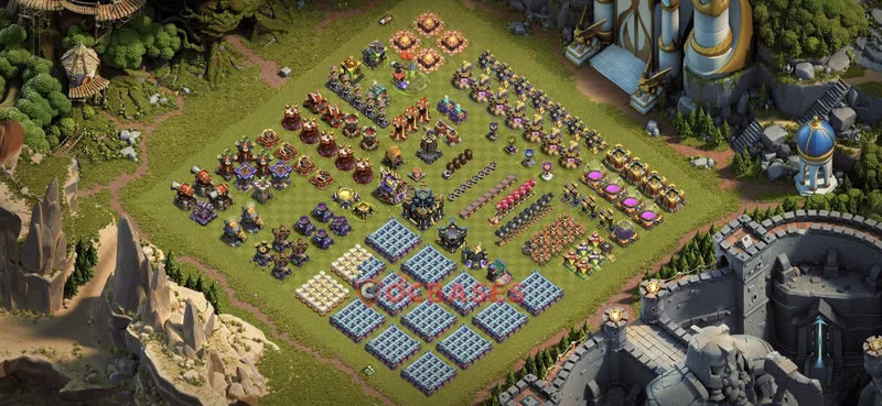 Town Hall 17 Base -progress base – Layout id: kl77c base layout