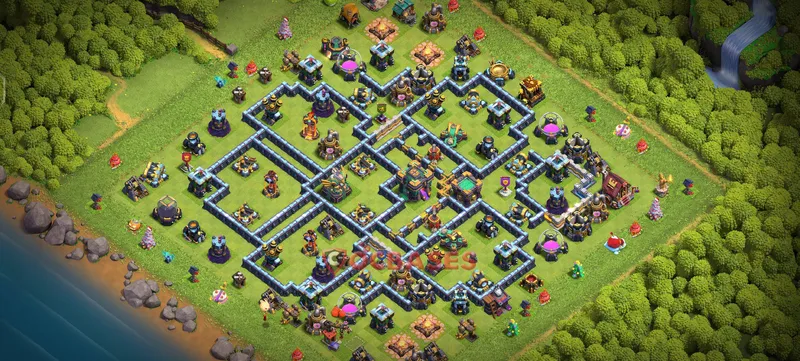 Town Hall 14 Base -war – Layout id: cqx6a base layout