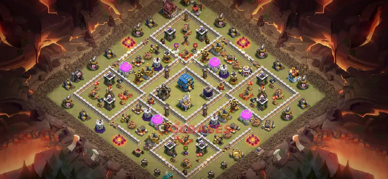 Town Hall 12 Base -war – Layout id: cva0u base layout