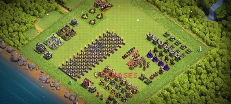 Town Hall 9 Base -progress base – Layout id: qqro8 base layout