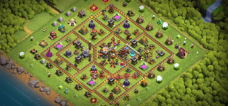Town Hall 11 Base -trophy – Layout id: 29tjp base layout