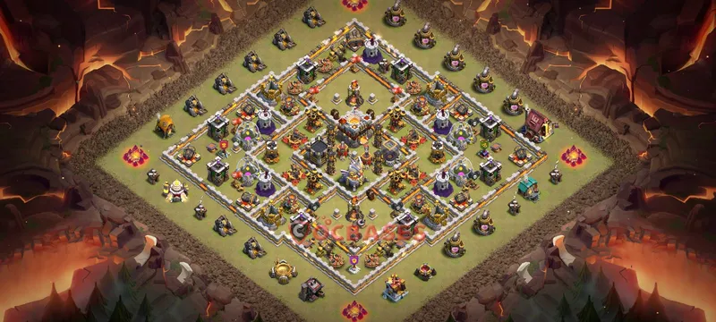 Town Hall 11 Base – Layout id: siig8 base layout