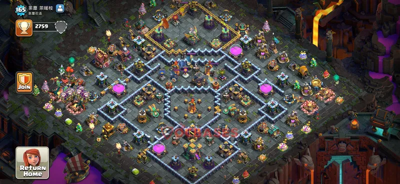 Town Hall 14 Base -war – Layout id: n23wt base layout, image 2