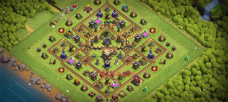 Town Hall 11 Base -trophy – Layout id: n7lim base layout