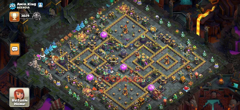 Town Hall 14 Base -war – Layout id: 1nj1b base layout