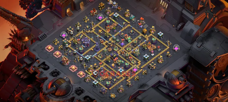 Town Hall 15 Base -war – Layout id: h6pjf base layout, image 2